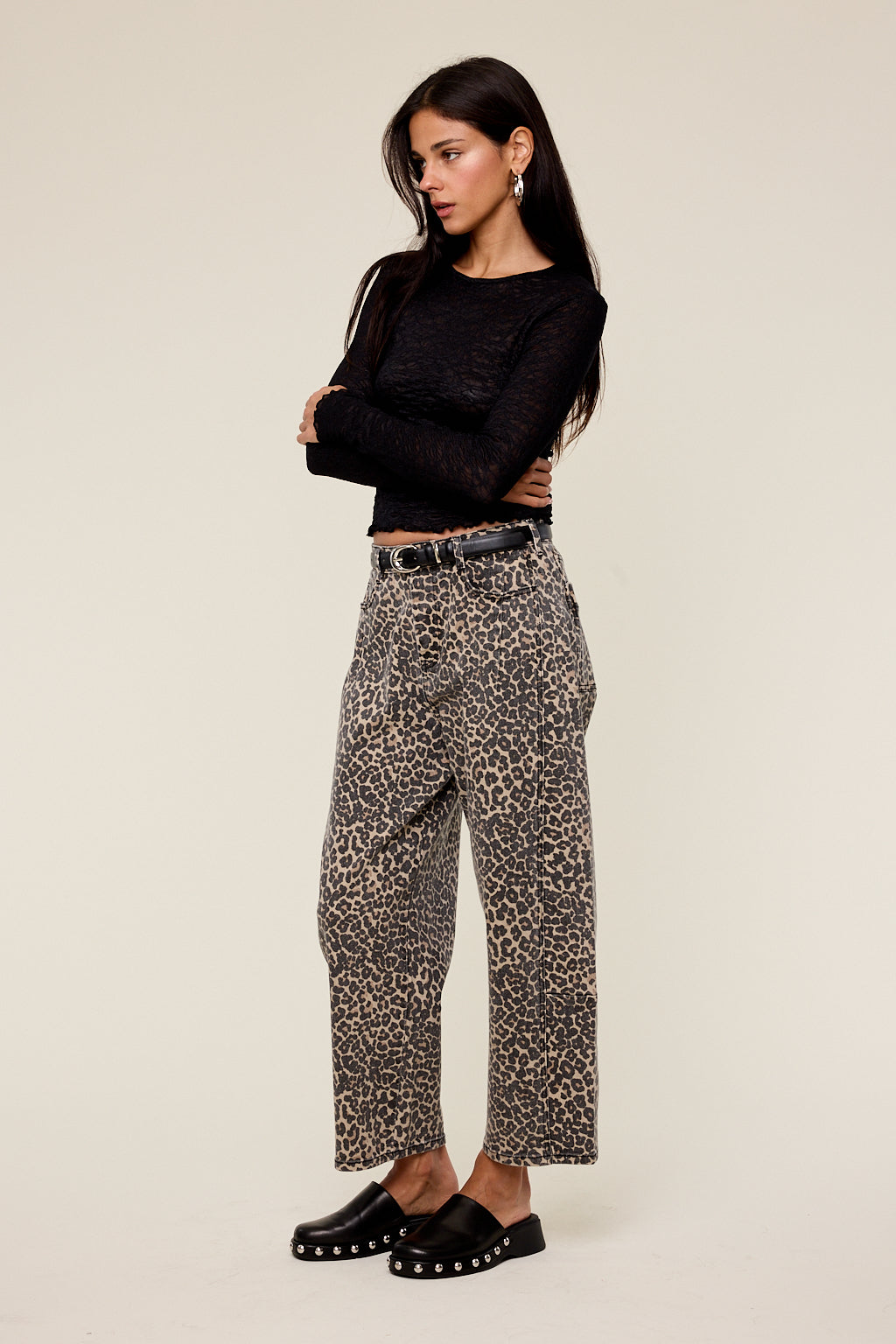 Jane Jacquard Mesh Lace Top