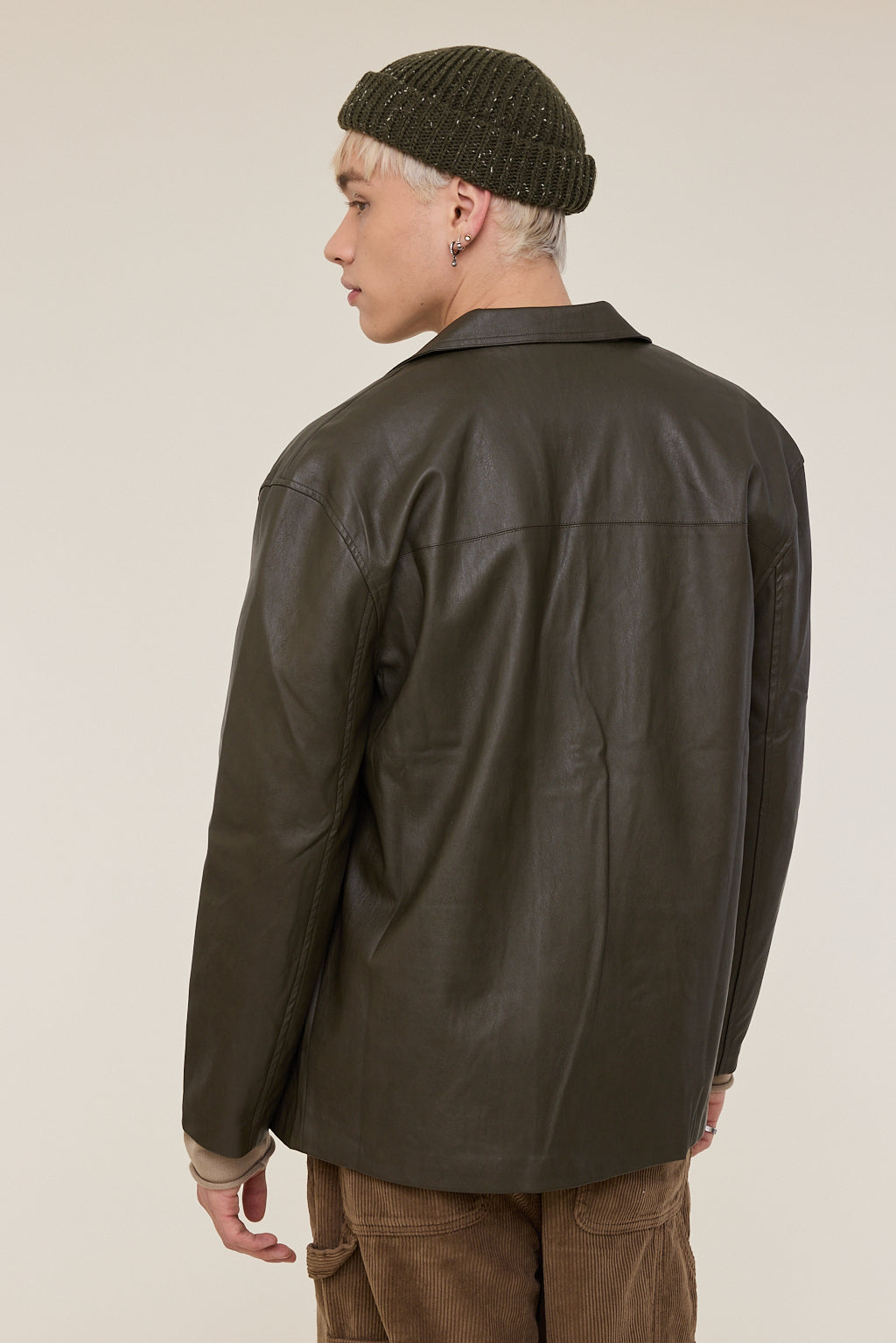 Alan Faux Leather Jacket