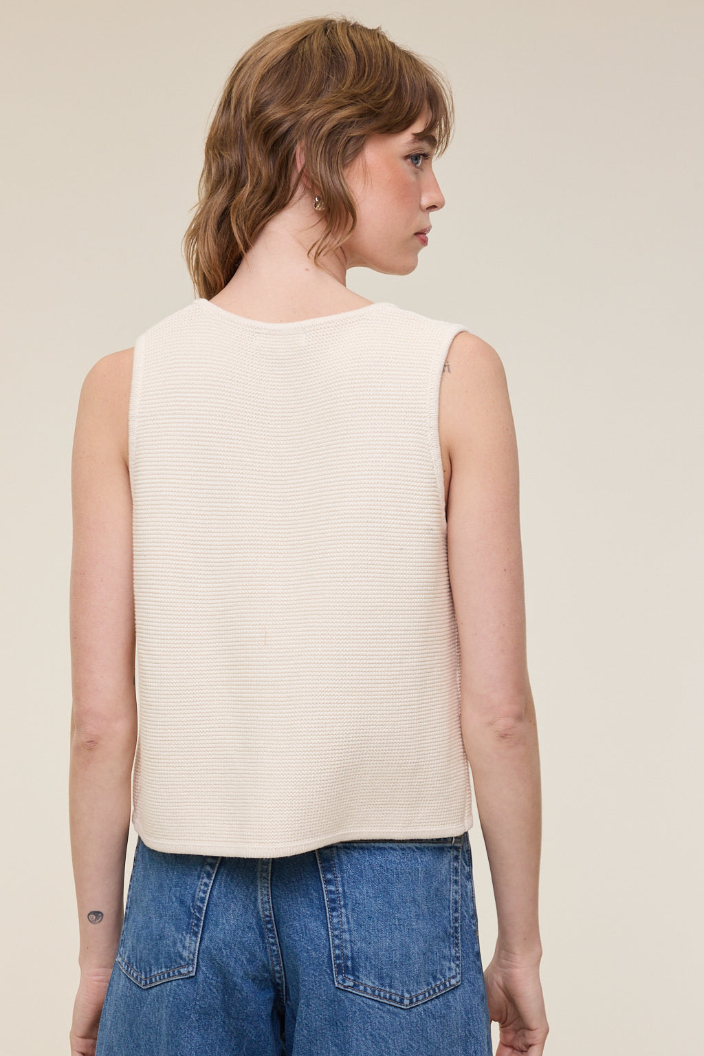 Eiza Knitted Tie Front Top