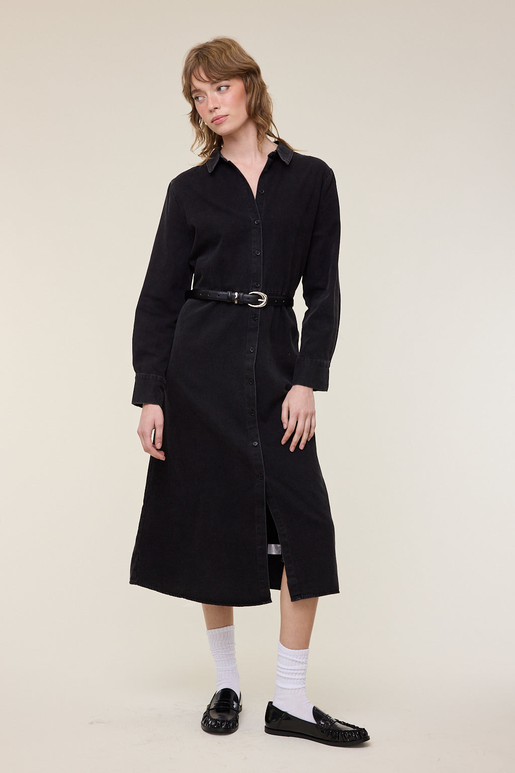 Eden Button Down Shirt Dress