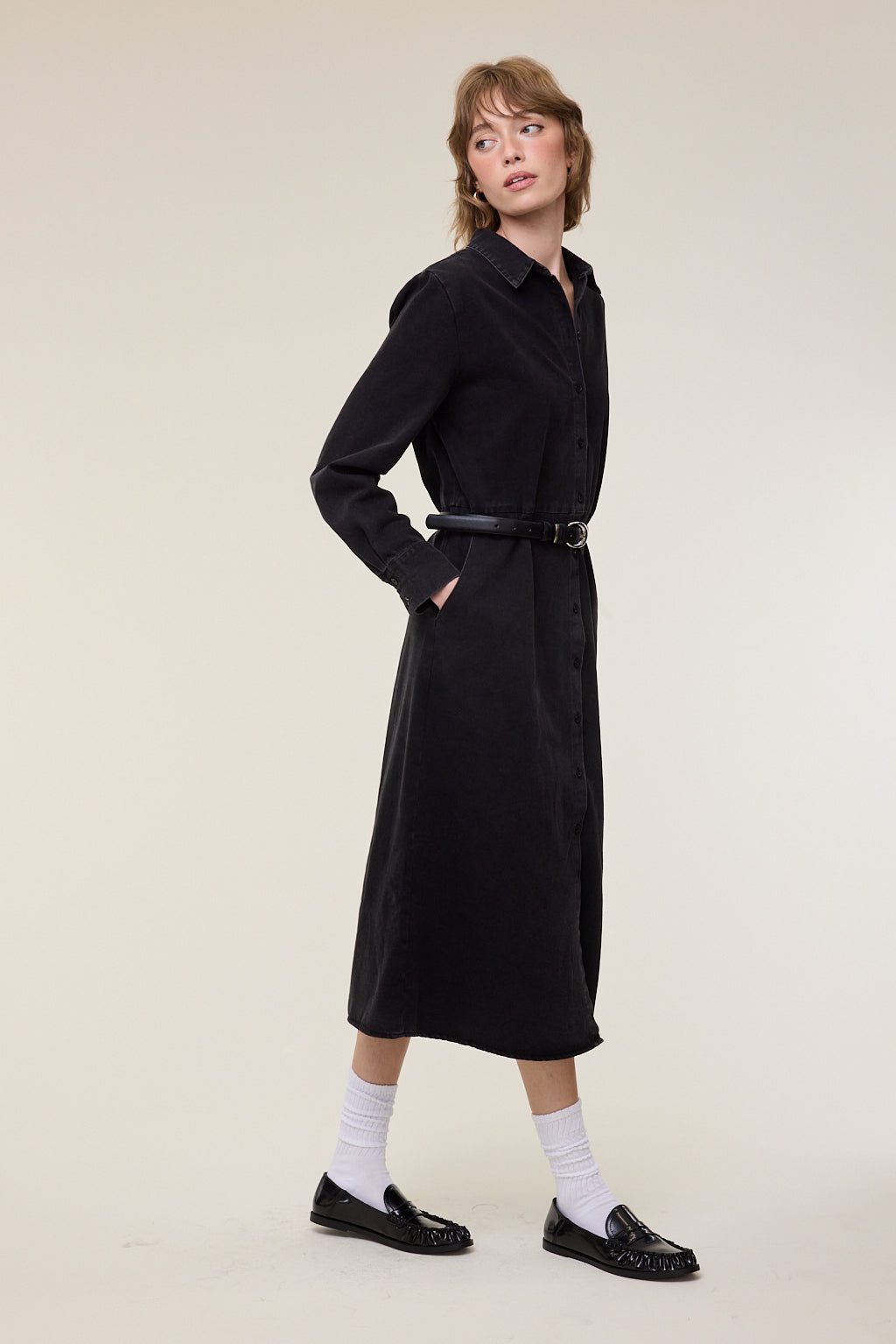 Eden Button Down Shirt Dress