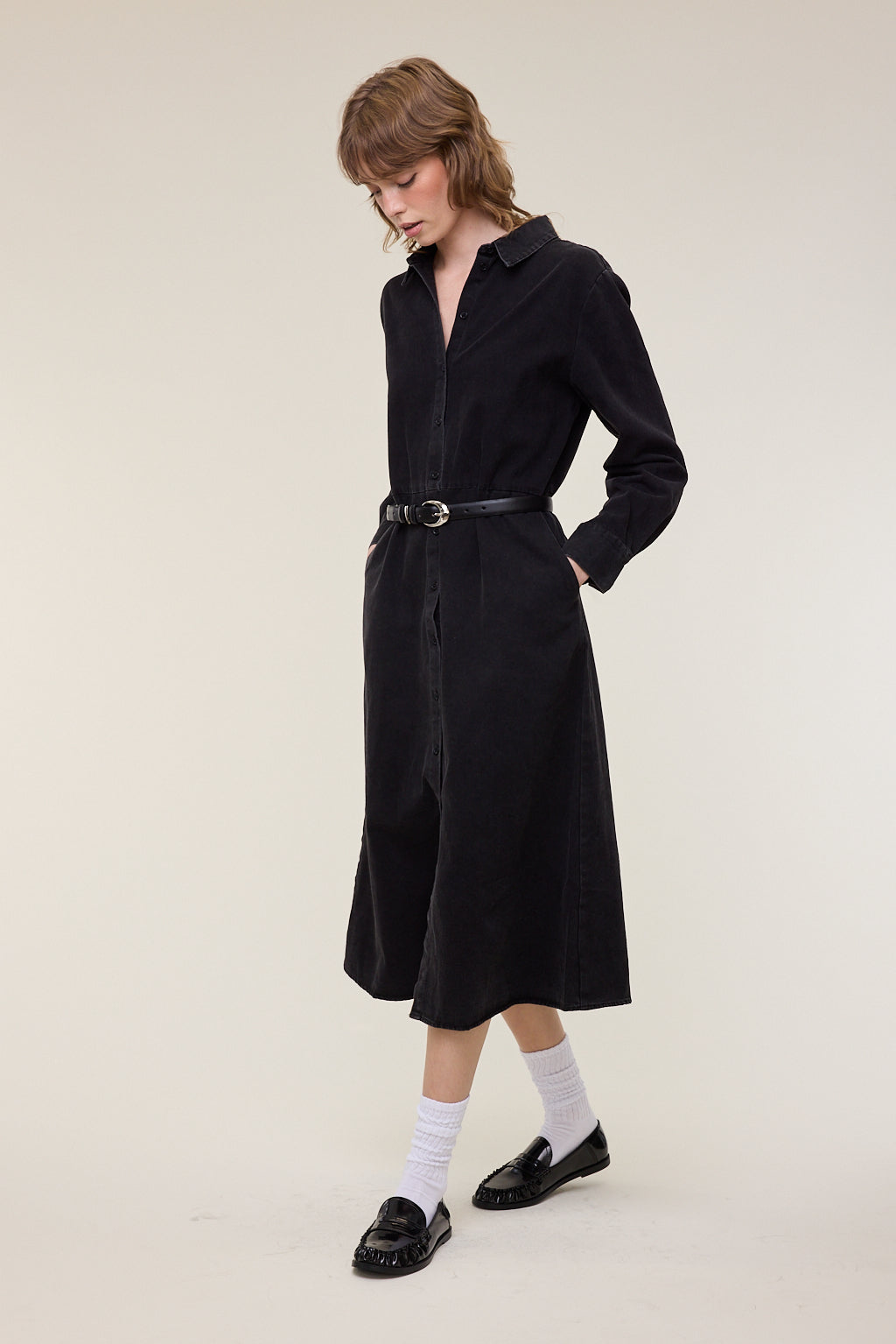 Eden Button Down Shirt Dress