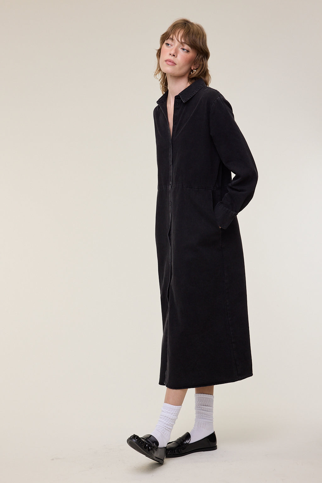 Eden Button Down Shirt Dress