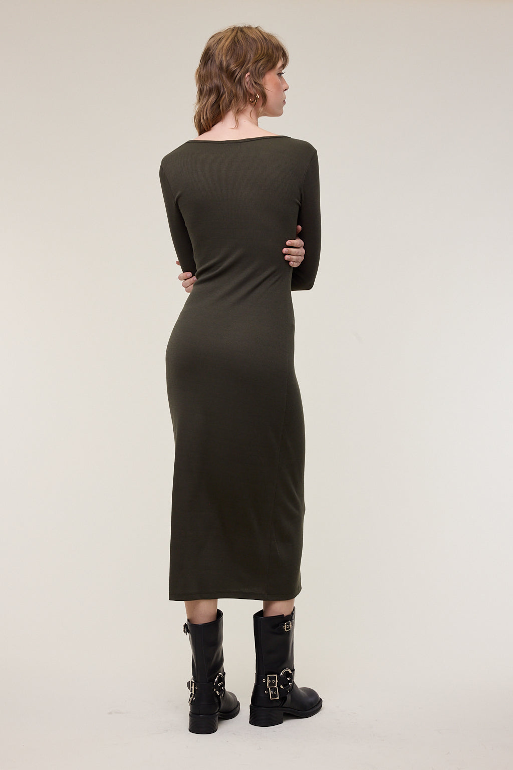 Brooklyn Square Neck Bodycon Dress