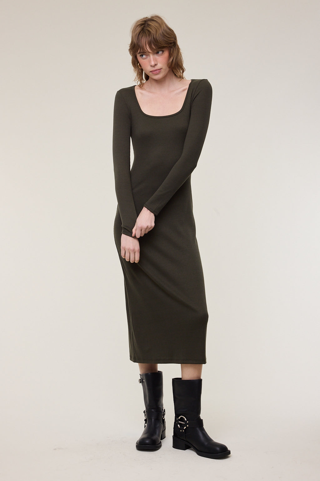 Brooklyn Square Neck Bodycon Dress