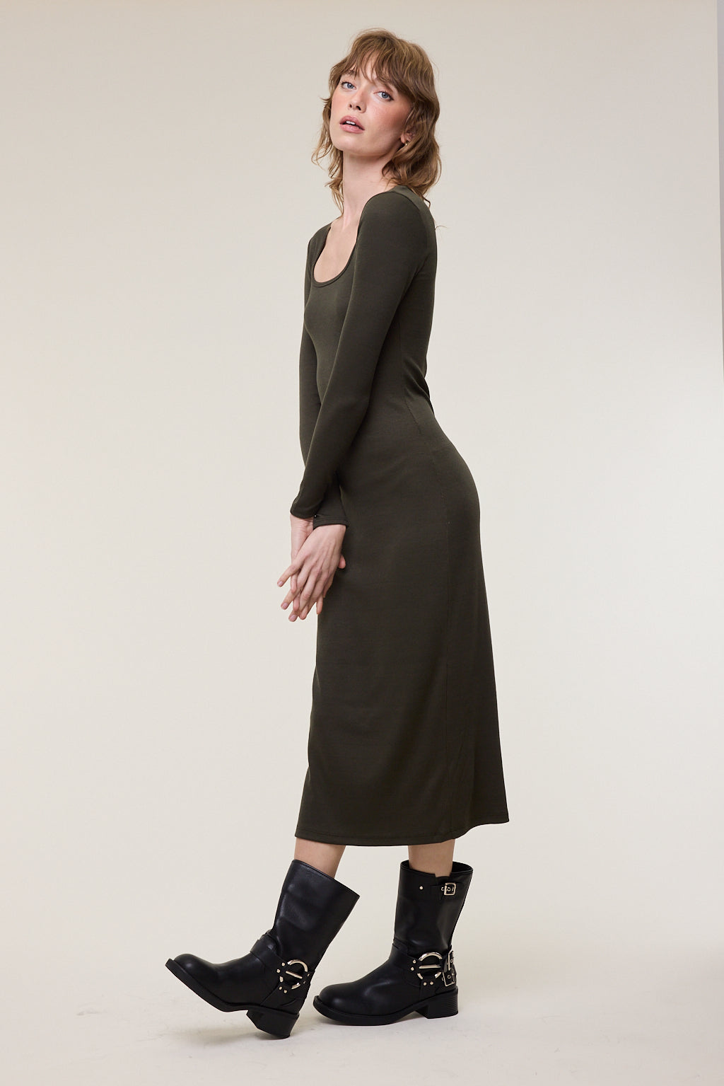 Brooklyn Square Neck Bodycon Dress