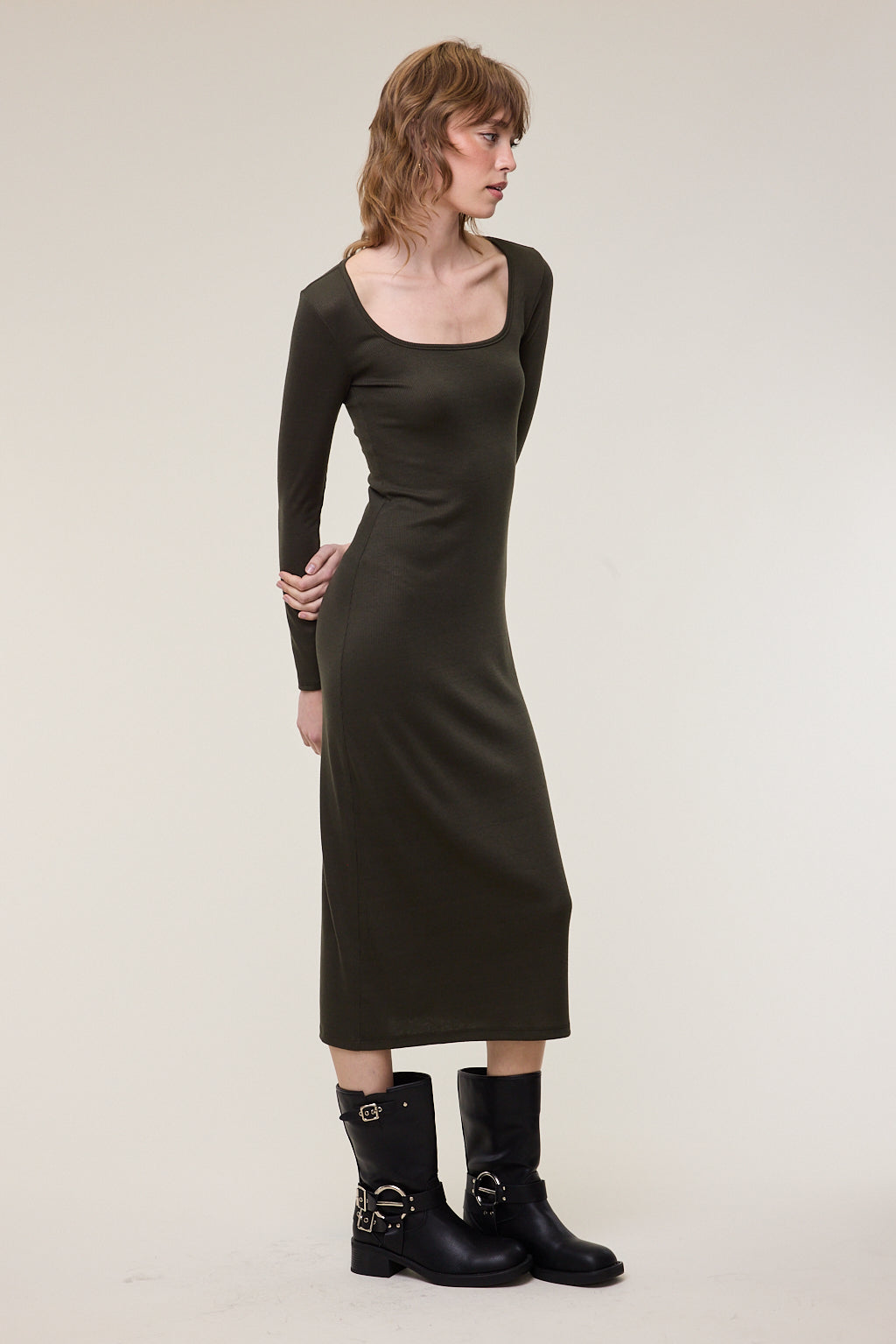 Brooklyn Square Neck Bodycon Dress