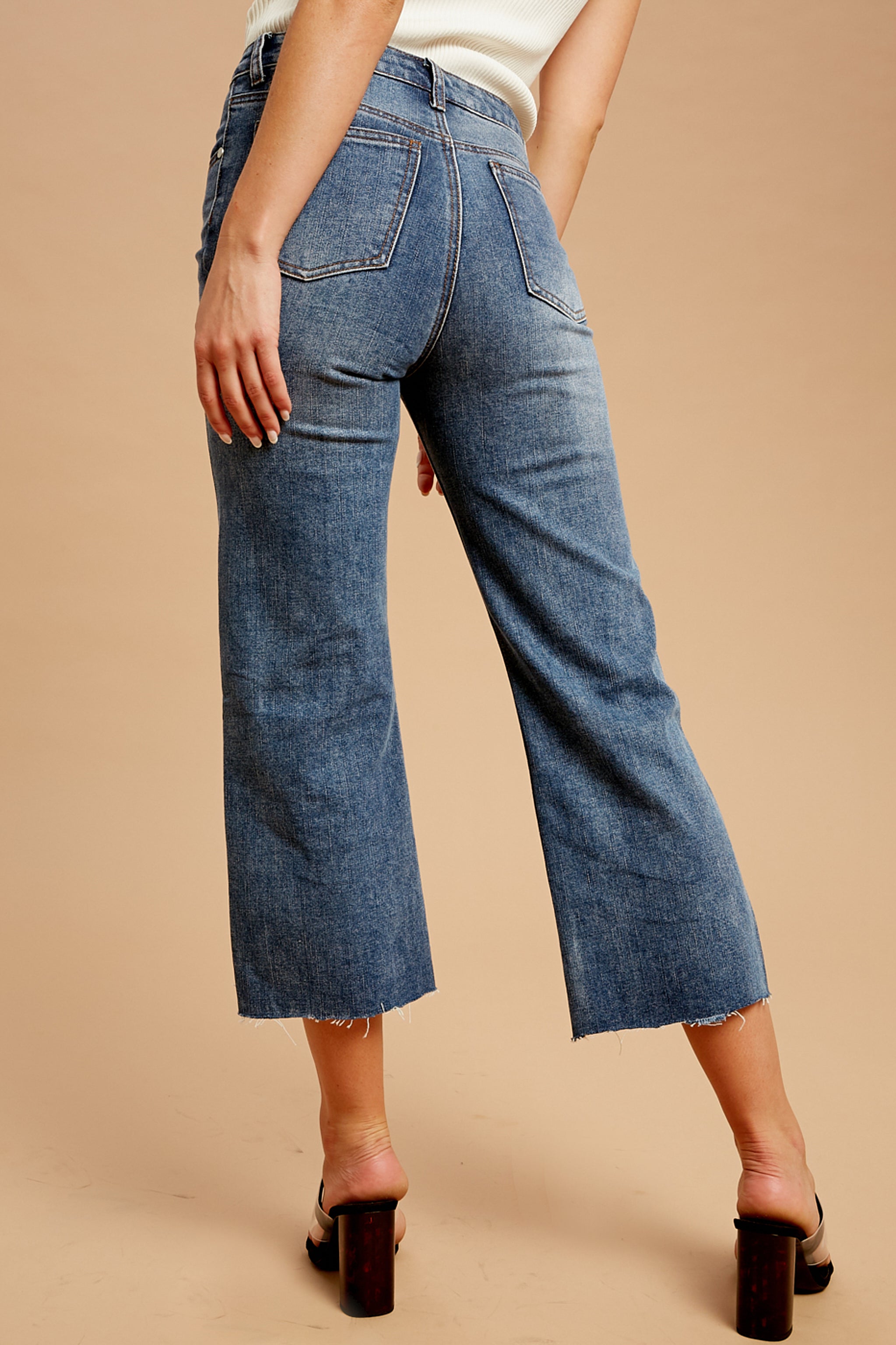Cropped Straight Denim