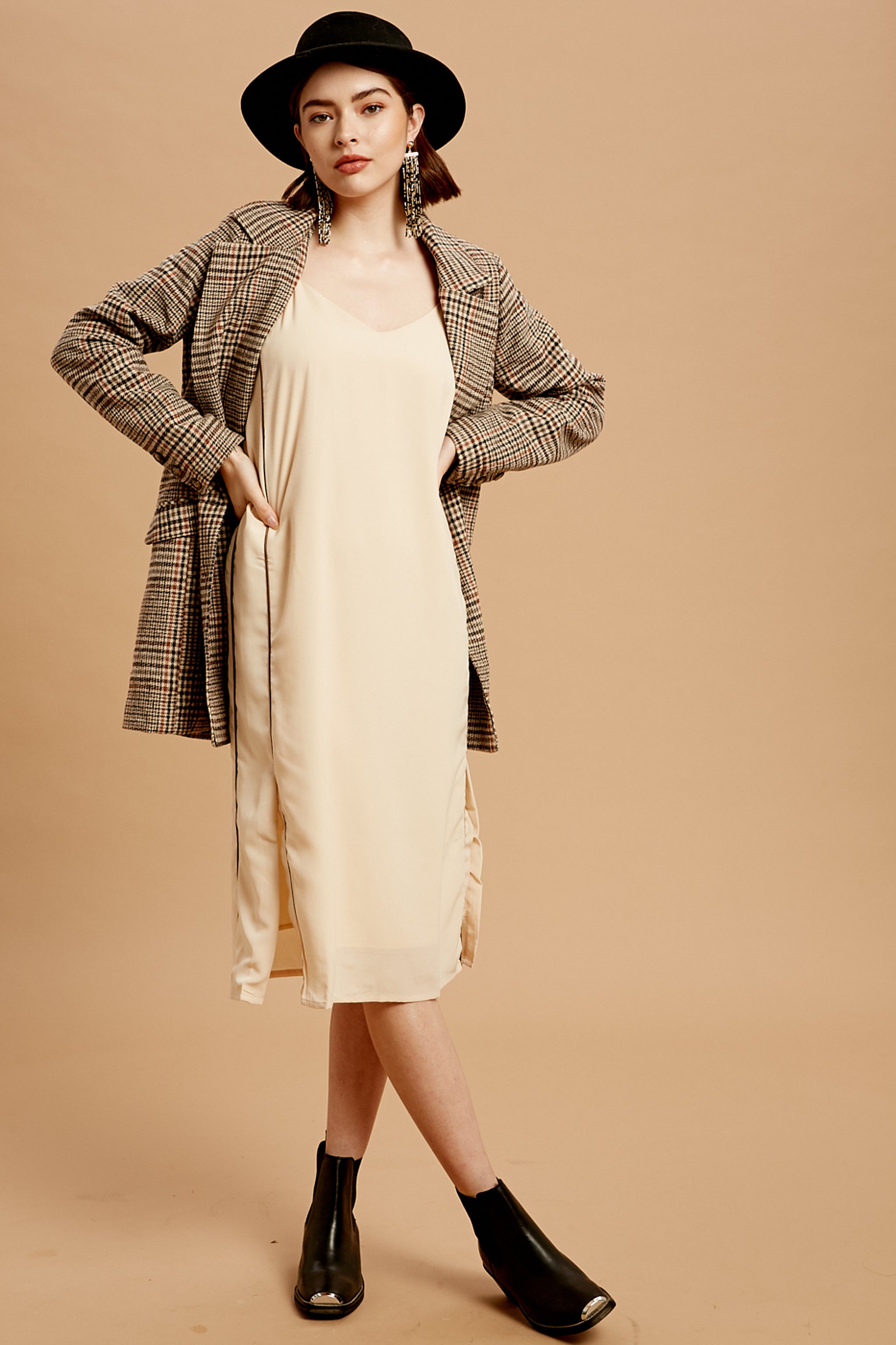 Double Striped Midi Dress