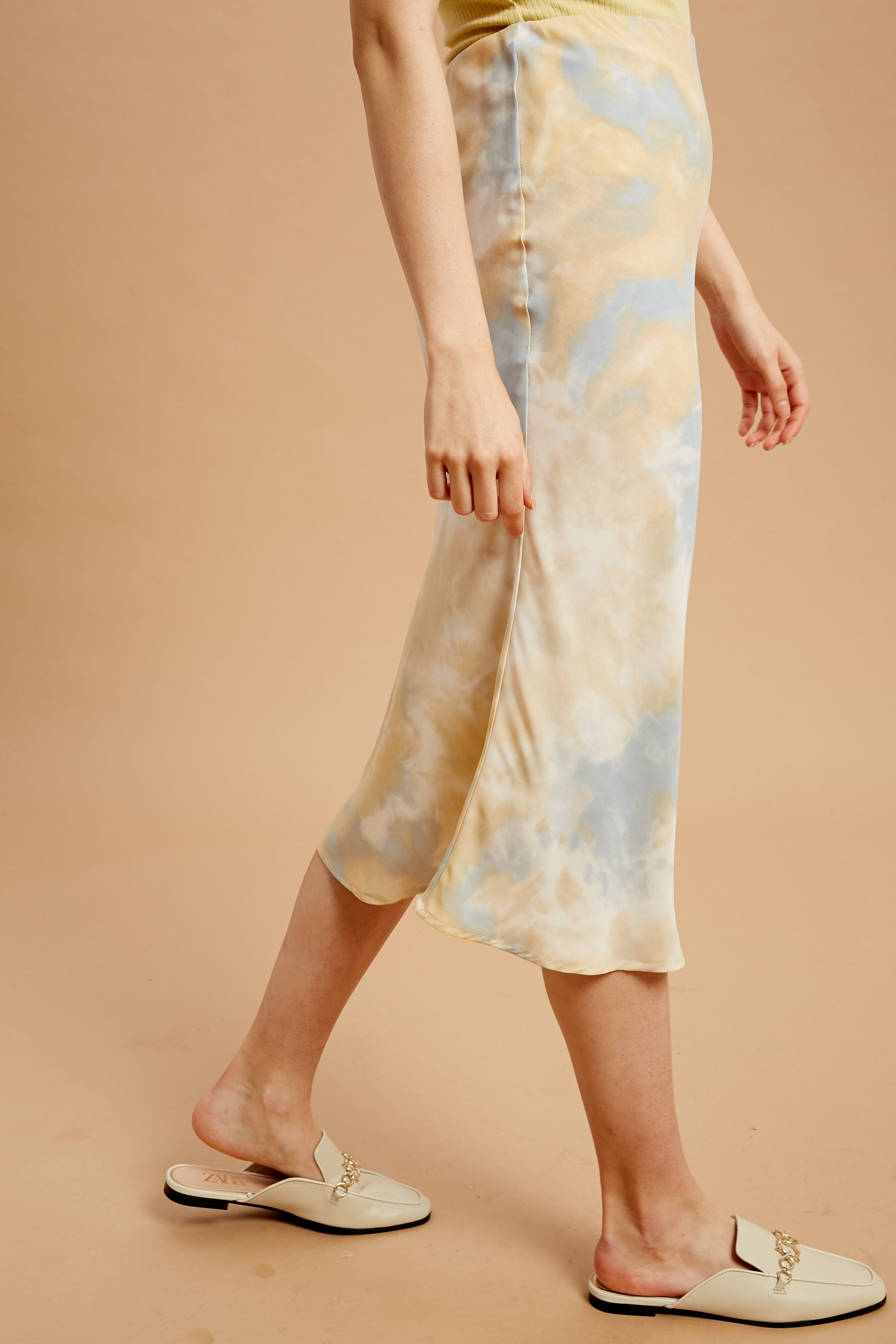 Tie Dye Midi Skirt
