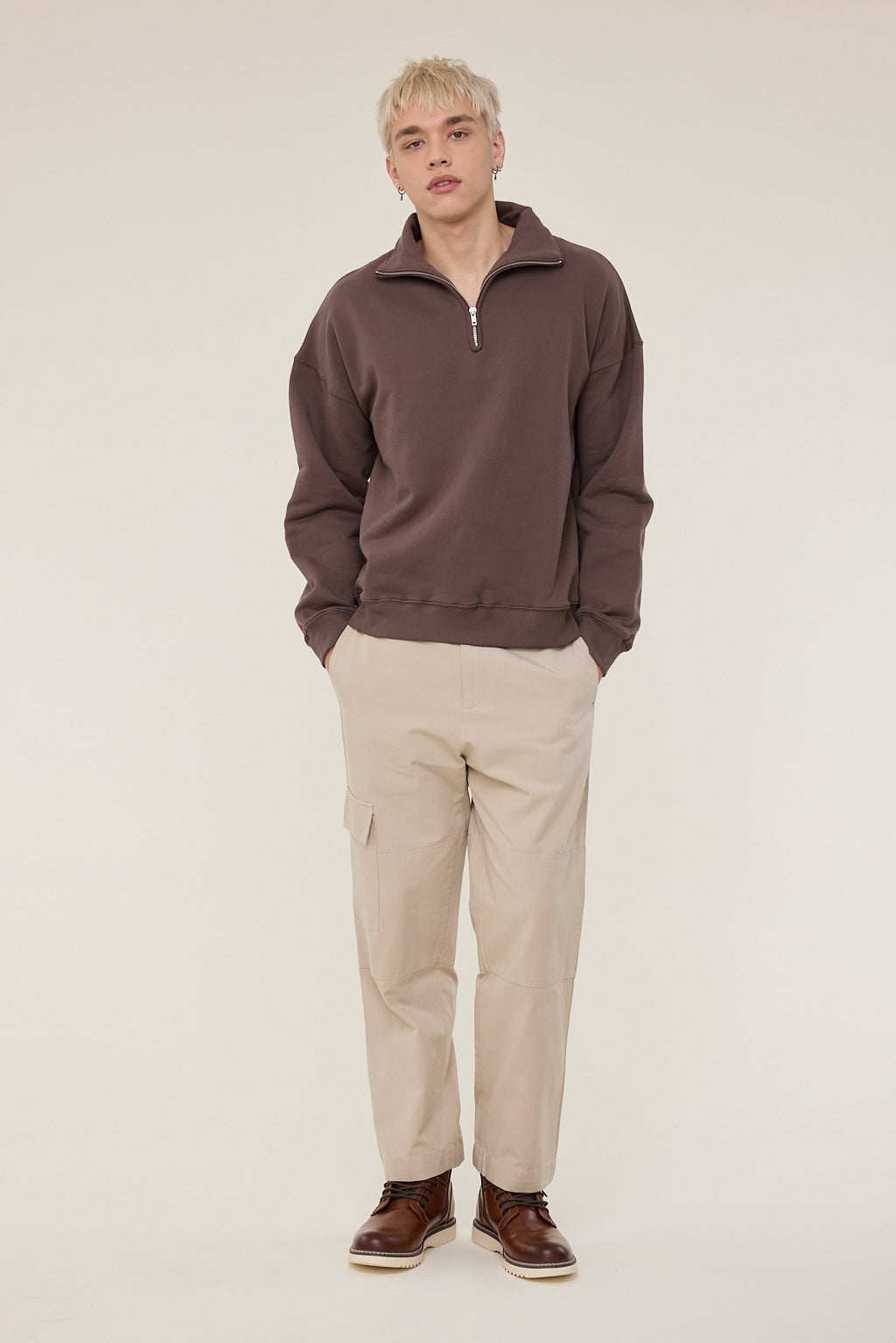 Vince Half Zip Up Sweater