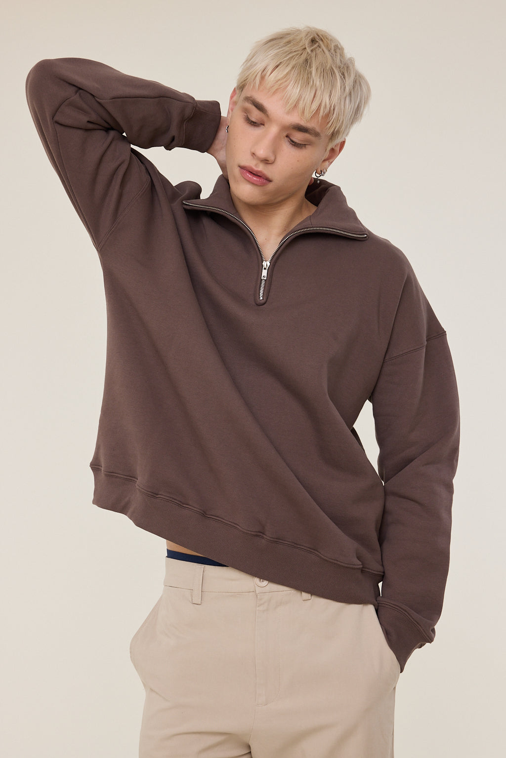 Vince Half Zip Up Sweater