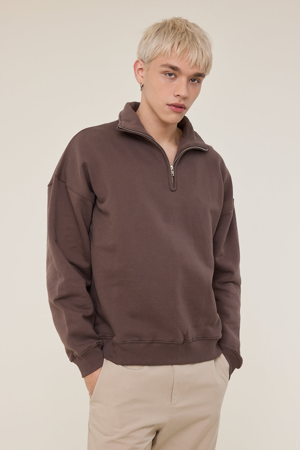 Vince Half Zip Up Sweater