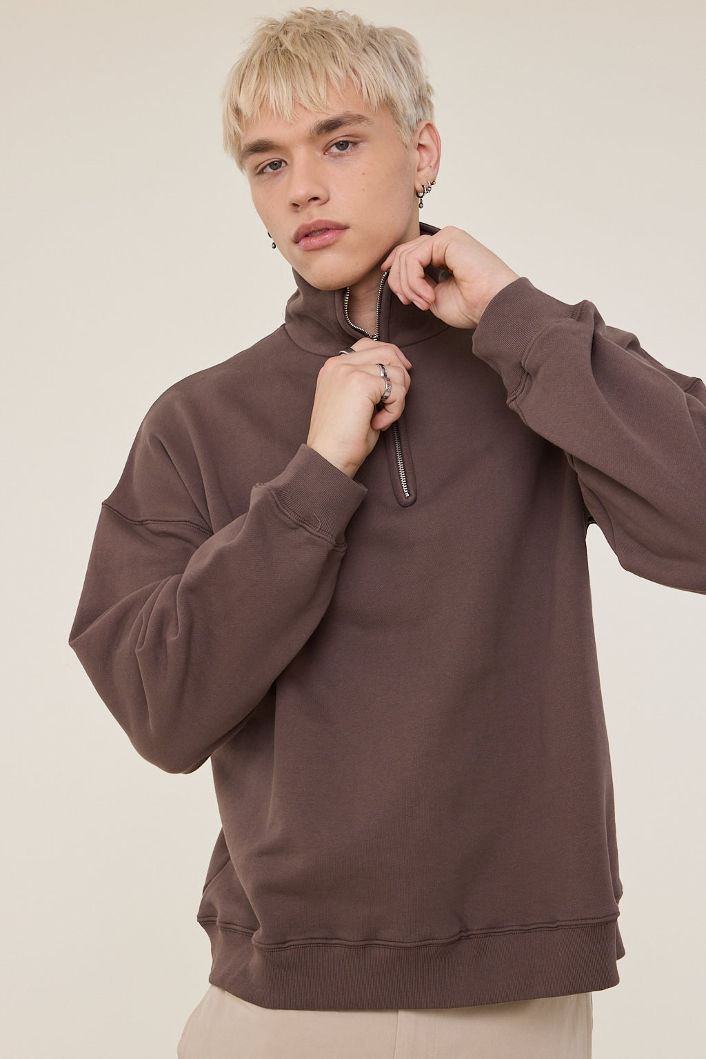 Vince Half Zip Up Sweater