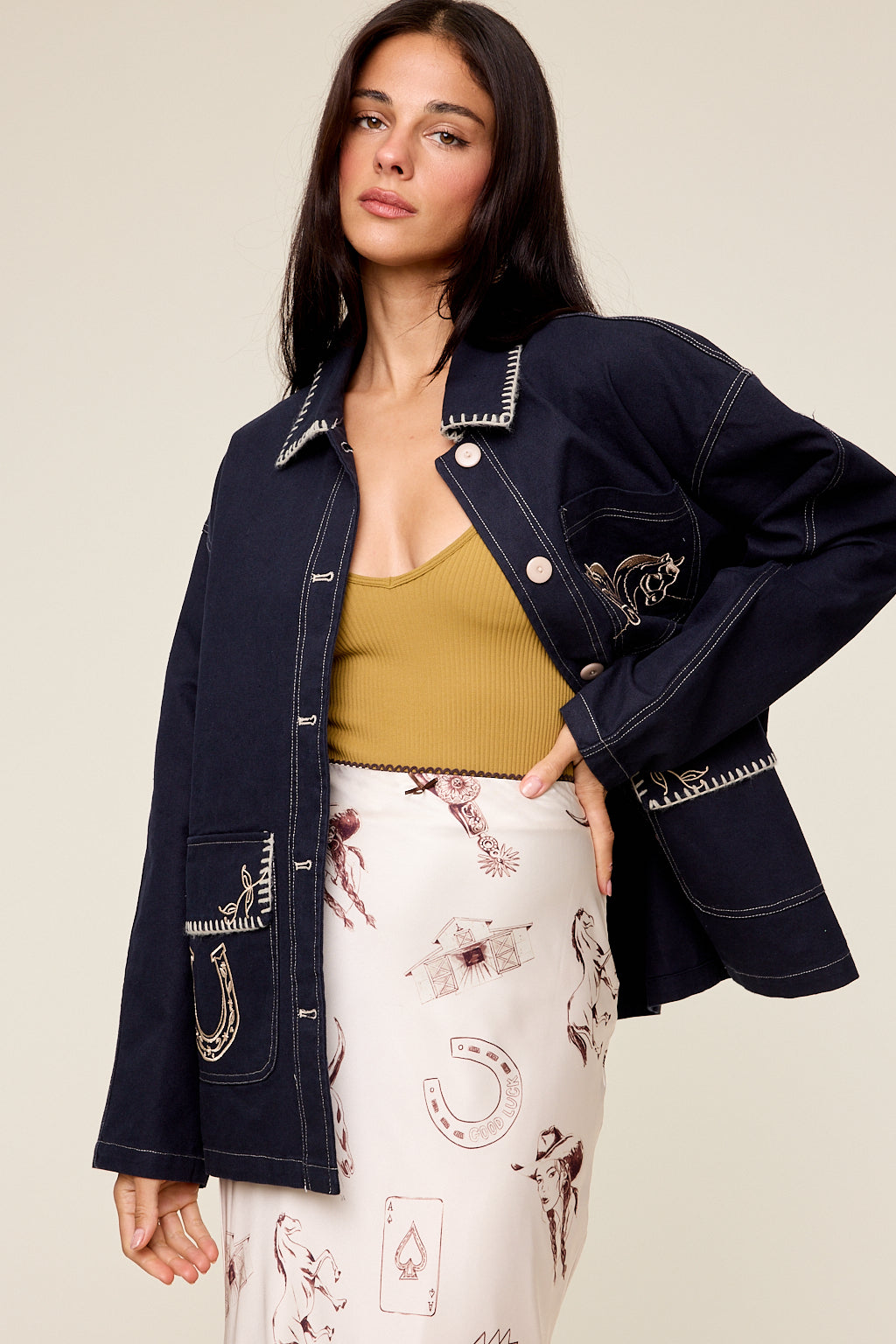 Lyla Western Stitch Jacket