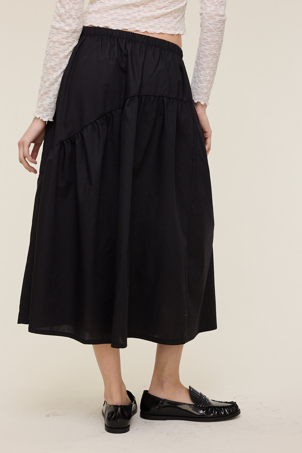 Vida Poplin Midi Skirt