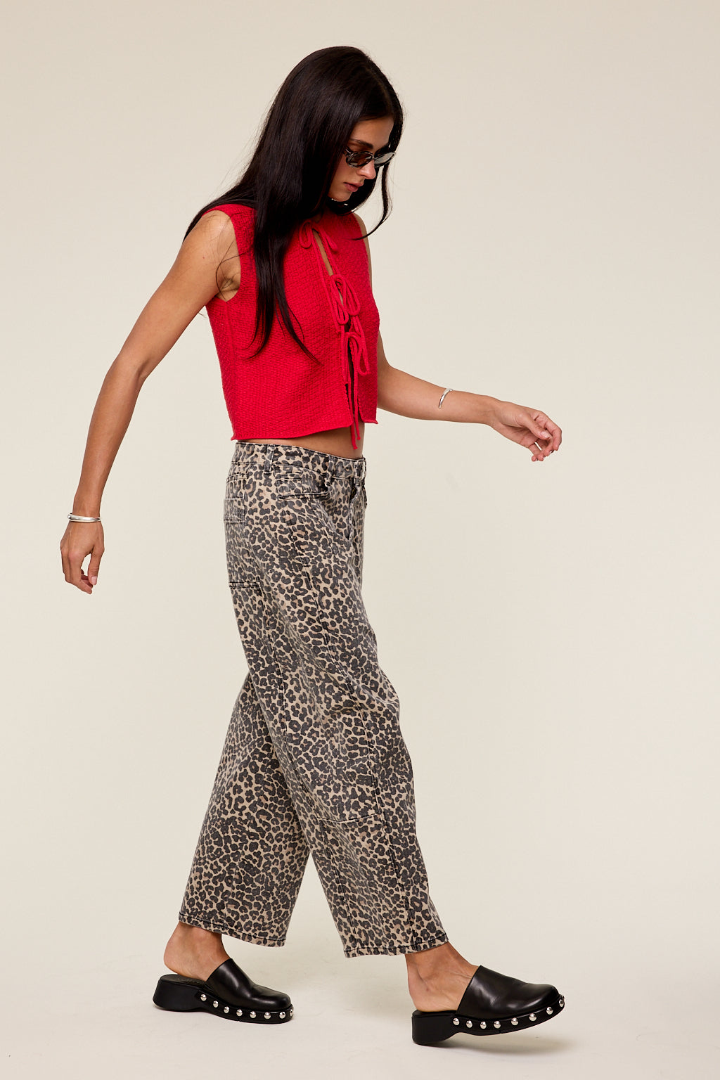 Sera Knitted Tie Front Top